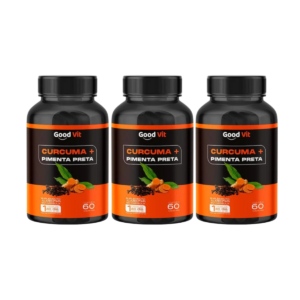 Curcuma Com Pimenta Negra - 3 Frascos