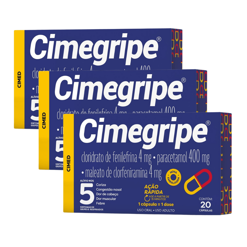 Cimegripe 20 Cápsulas - Imagem 3