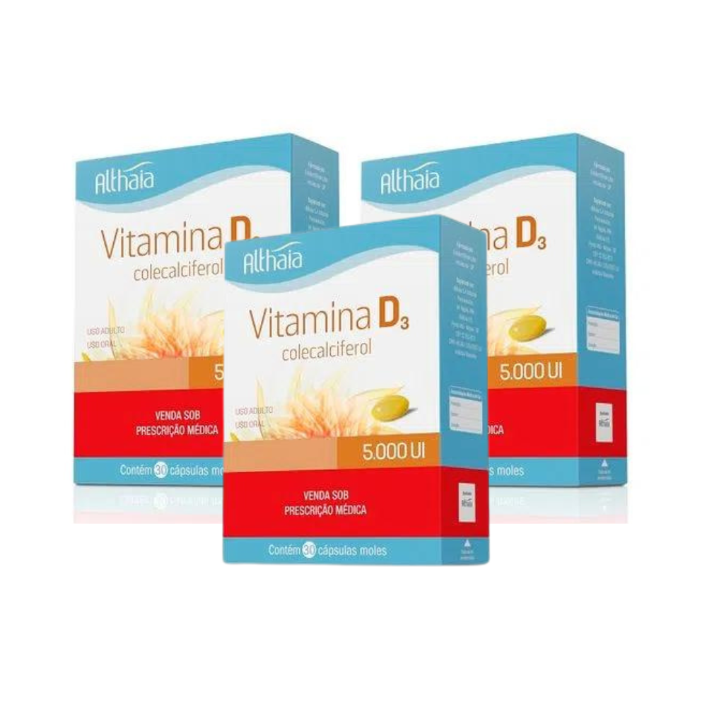 Kit 2 Vitamina D Althaia 5.000ui 30 Cápsulas - Imagem 2
