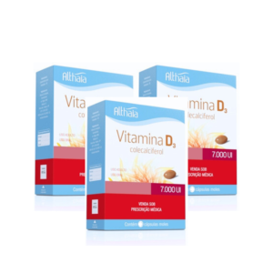 Kit 3 Vitamina D Althaia 7.000ui 4 Cápsulas