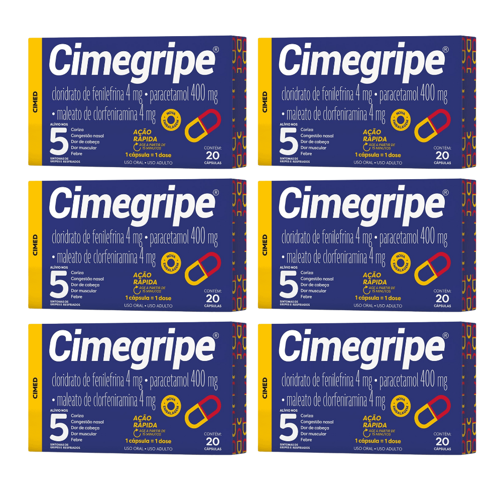 Cimegripe 20 Cápsulas - Imagem 4