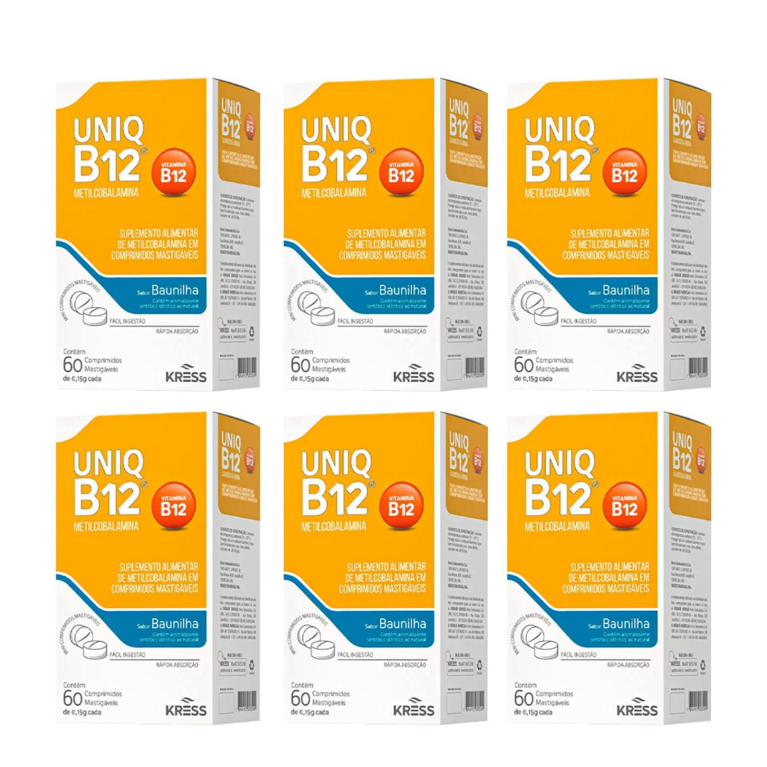 Uniq B12 Metilcobalamina 60 Comprimidos Sublingual - Imagem 4