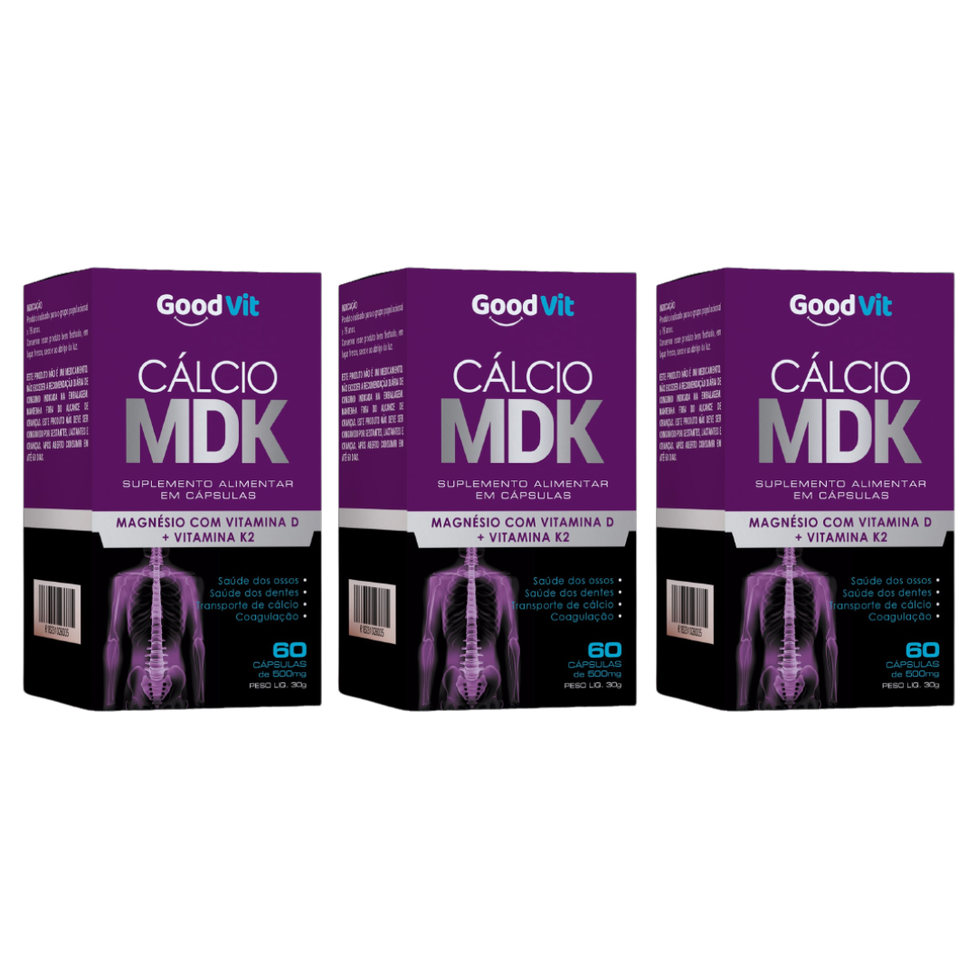 Cálcio Mdk 500mg com 60 Cápsulas - Imagem 3